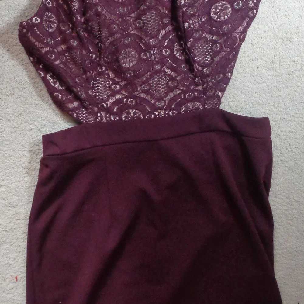 Speechless dress w lace & cut outs party night out dress size 11 - Picture 4 of 13